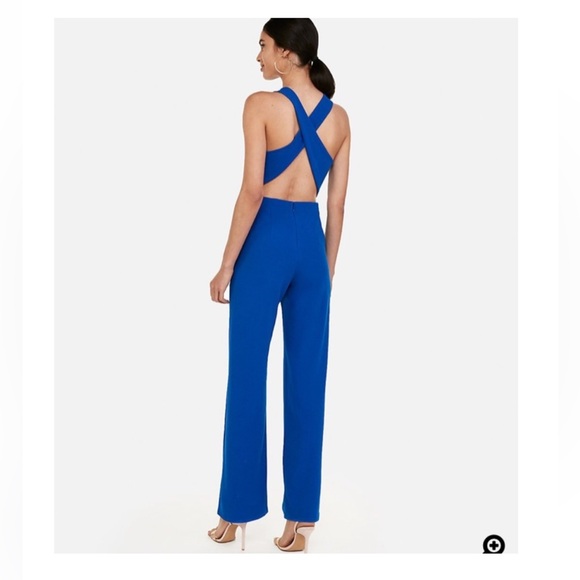 Express Cross Back Wide Leg Jumpsuit - Picture 2 of 2